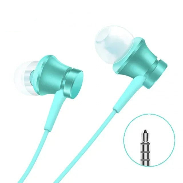 Original Xiaomi Bass Sound Earphone Wired 3.5MM In - ear Sport Music Headphone with Mic HiFi Gaming Headset For Android Smartphone - Checkouts UK