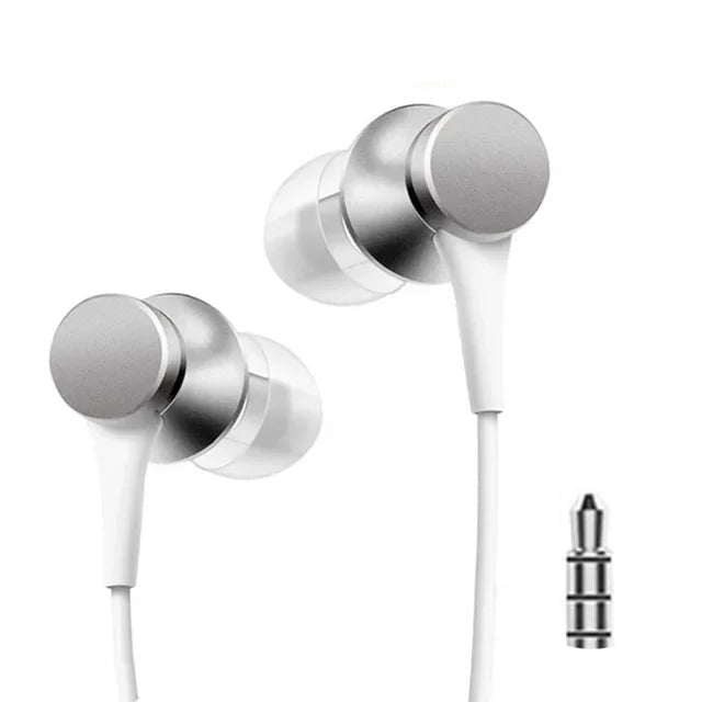 Original Xiaomi Bass Sound Earphone Wired 3.5MM In - ear Sport Music Headphone with Mic HiFi Gaming Headset For Android Smartphone - Checkouts UK