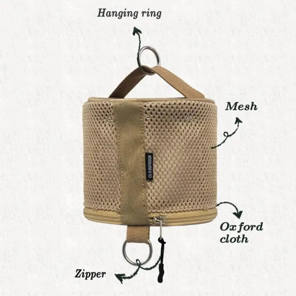 Outdoor Camping Tissue Case Roll Paper Storage Bag With Hook Portable Tissue Holder Tent Hanging Napkin Holder Camping Supplies - Checkouts UK