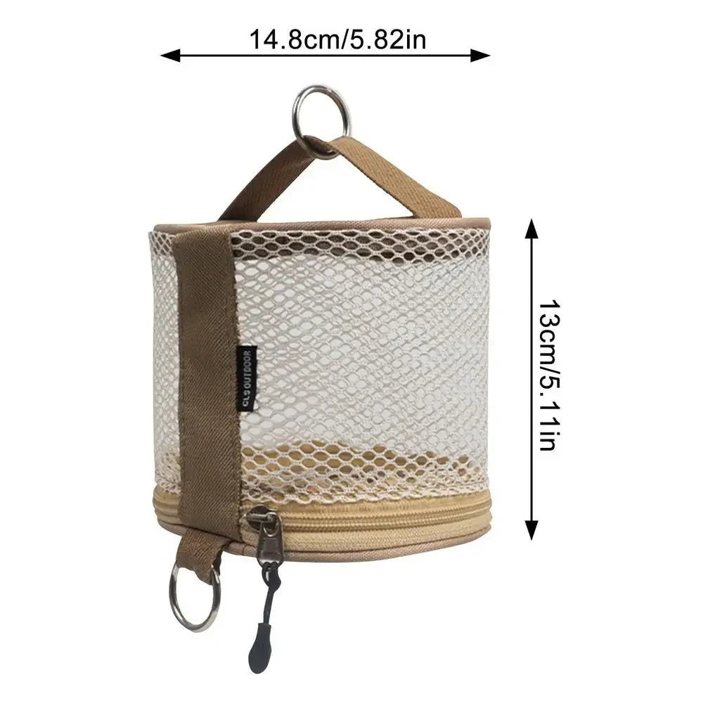 Outdoor Camping Tissue Case Roll Paper Storage Bag With Hook Portable Tissue Holder Tent Hanging Napkin Holder Camping Supplies - Checkouts UK