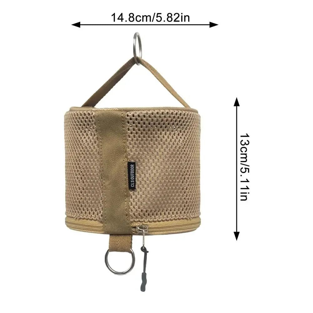 Outdoor Camping Tissue Case Roll Paper Storage Bag With Hook Portable Tissue Holder Tent Hanging Napkin Holder Camping Supplies - Checkouts UK