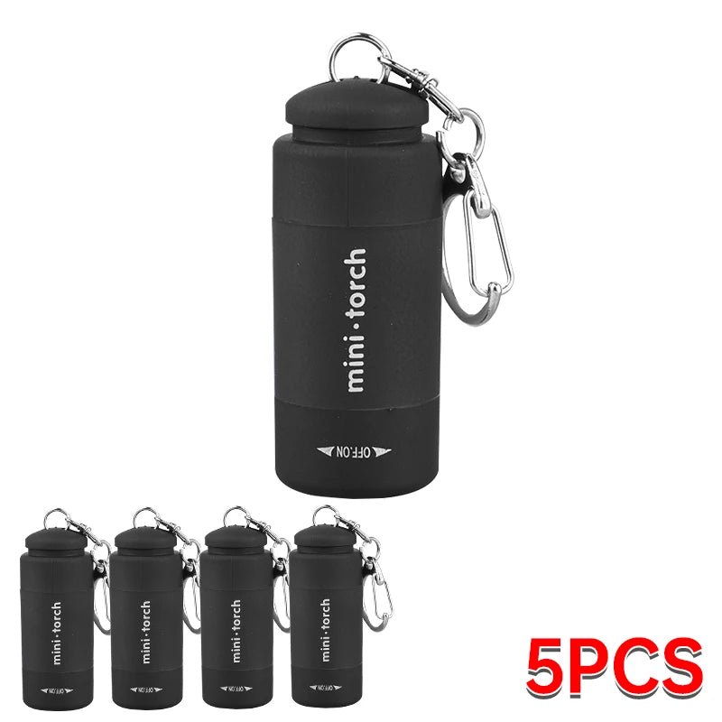 Outdoor Keychain Flashlight Rechargeable LED Mini Pocket Flashlight For Camping Hiking Emergencies - Checkouts UK