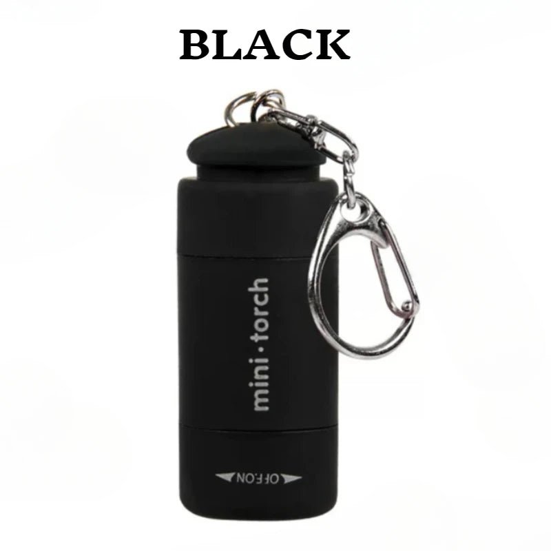Outdoor Keychain Flashlight Rechargeable LED Mini Pocket Flashlight For Camping Hiking Emergencies - Checkouts UK