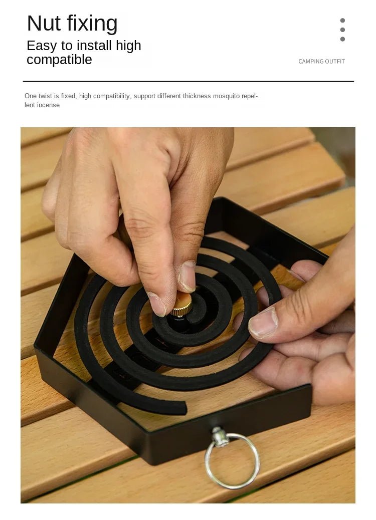 Outdoor Mosquito Coil Tray Camping Tools Tourist Hiking Mosquito Coil Holder Camping Supplies Hanging Mosquito Coil Holder - Checkouts UK