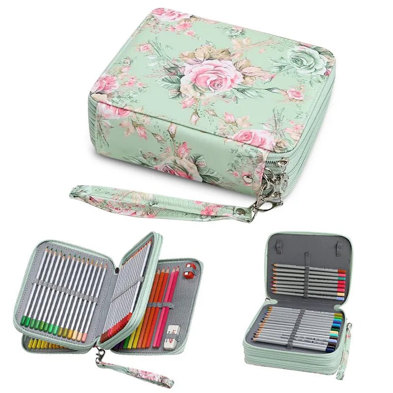 Oxford cloth stationery 78 hole art painting colored pencil storage bag sketching storage pen - Checkouts USA