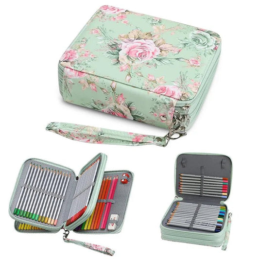 Oxford cloth stationery 78 hole art painting colored pencil storage bag sketching storage pen - Checkouts USA
