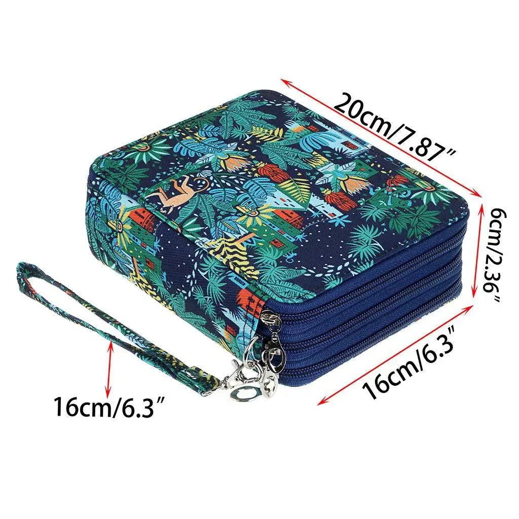 Oxford cloth stationery 78 hole art painting colored pencil storage bag sketching storage pen - Checkouts USA