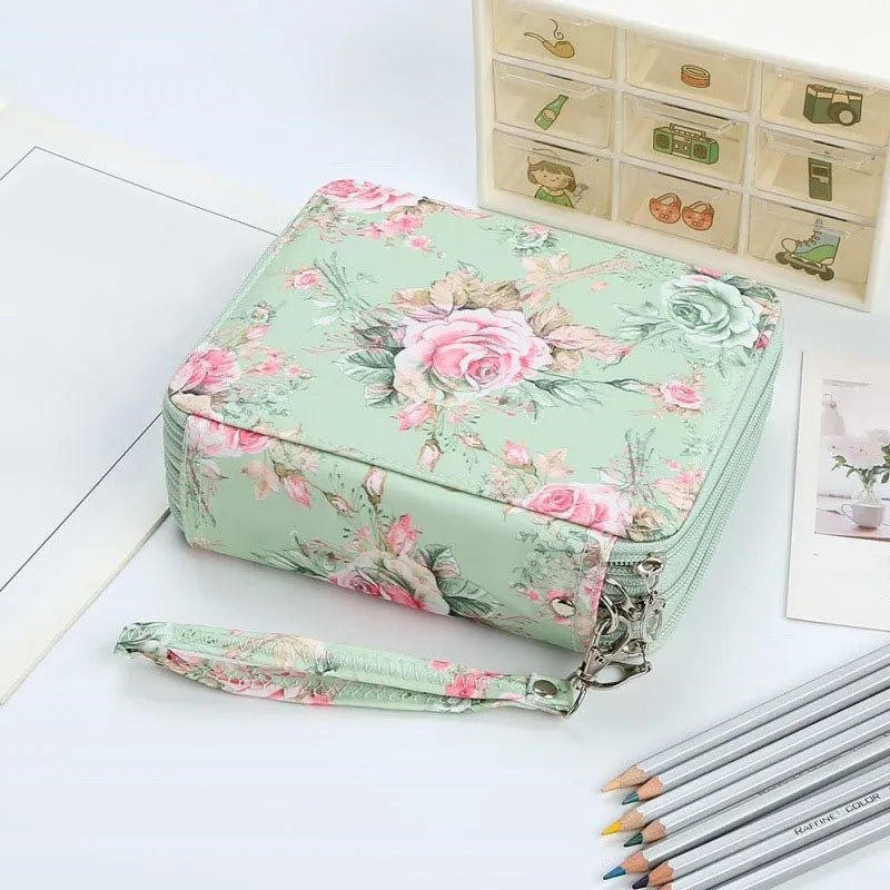 Oxford cloth stationery 78 hole art painting colored pencil storage bag sketching storage pen - Checkouts USA
