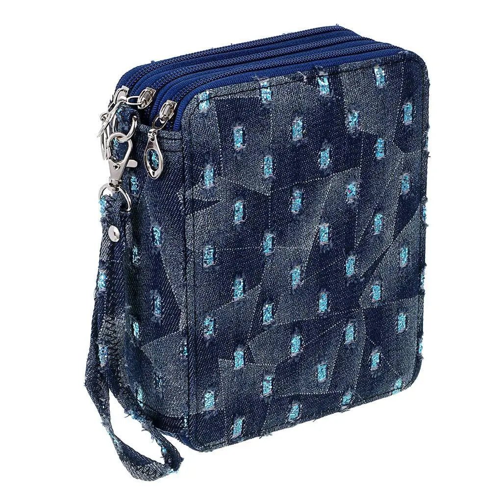 Oxford cloth stationery 78 hole art painting colored pencil storage bag sketching storage pen - Checkouts USA