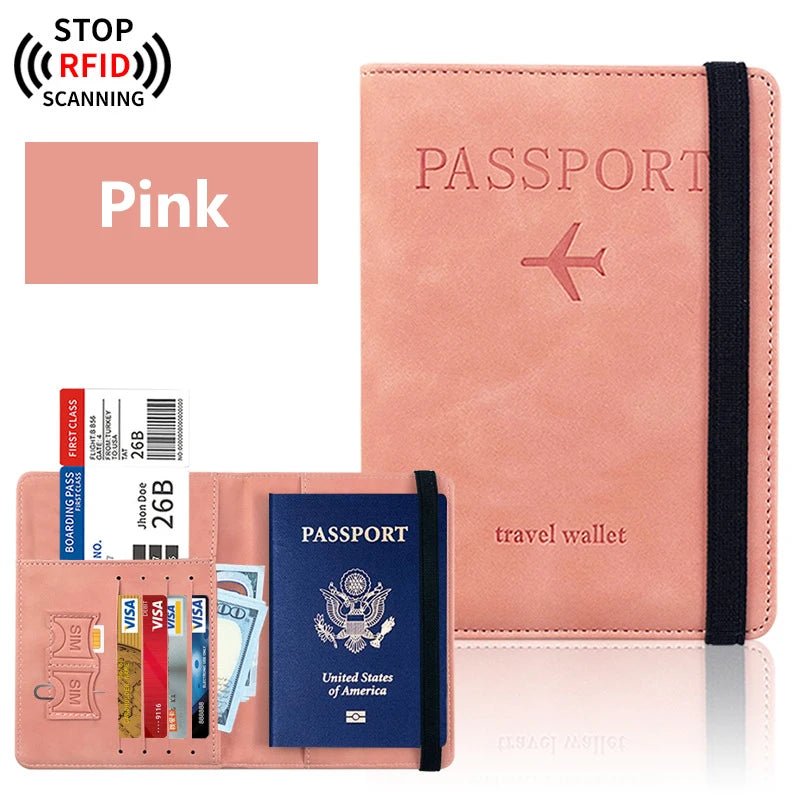 Passport Holder for Travel Essentials Passport Wallet Cover Case for Travel Accessories,Passport Book Holders for Women/Men - Checkouts UK