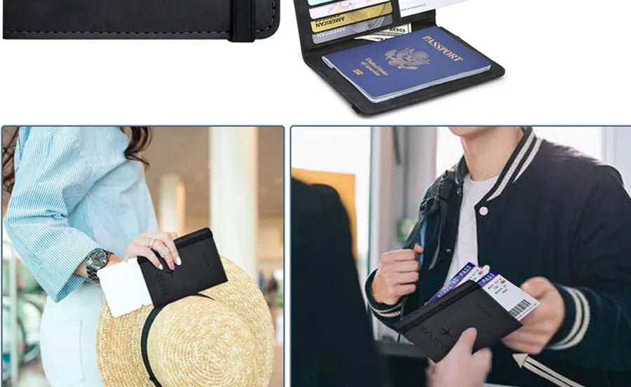 Passport Holder for Travel Essentials Passport Wallet Cover Case for Travel Accessories,Passport Book Holders for Women/Men - Checkouts UK