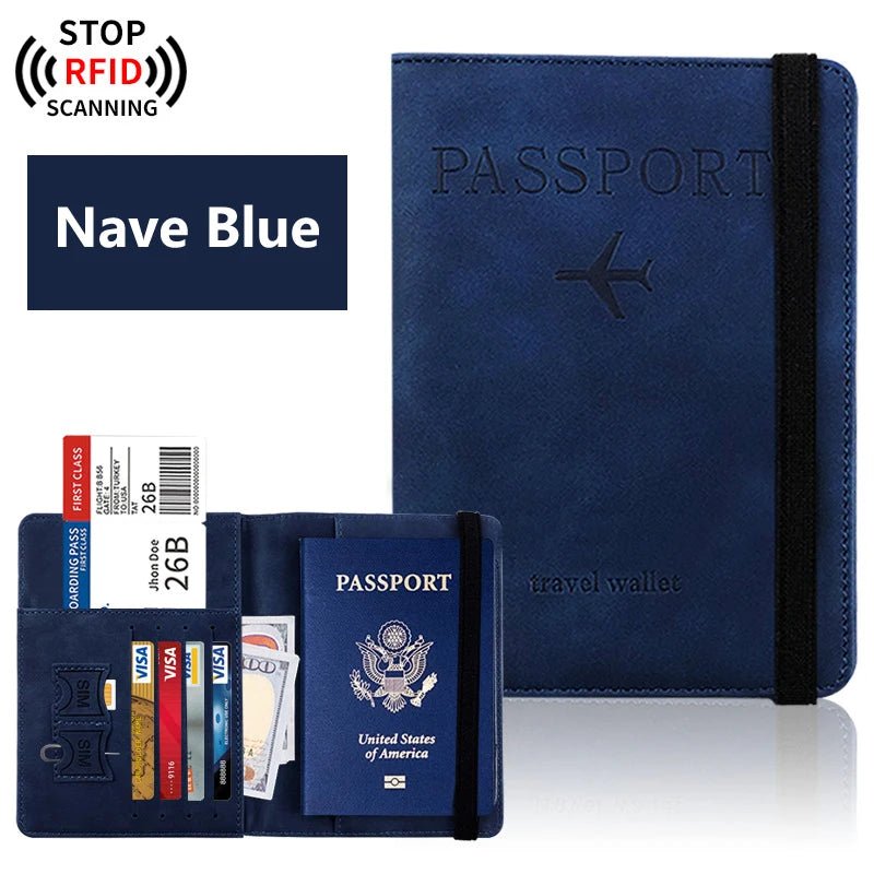 Passport Holder for Travel Essentials Passport Wallet Cover Case for Travel Accessories,Passport Book Holders for Women/Men - Checkouts UK