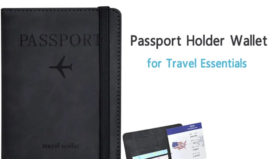 Passport Holder for Travel Essentials Passport Wallet Cover Case for Travel Accessories,Passport Book Holders for Women/Men - Checkouts UK