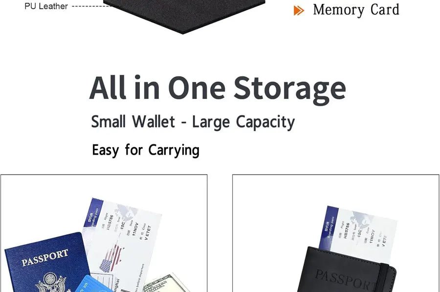 Passport Holder for Travel Essentials Passport Wallet Cover Case for Travel Accessories,Passport Book Holders for Women/Men - Checkouts UK