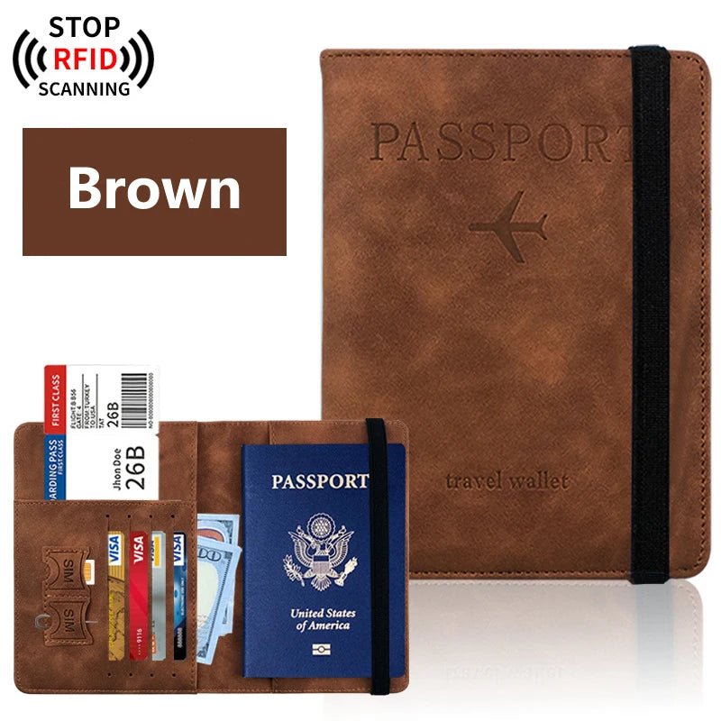Passport Holder for Travel Essentials Passport Wallet Cover Case for Travel Accessories,Passport Book Holders for Women/Men - Checkouts UK