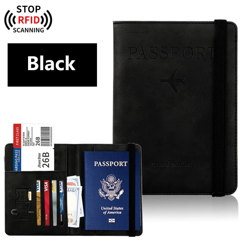 Passport Holder for Travel Essentials Passport Wallet Cover Case for Travel Accessories,Passport Book Holders for Women/Men - Checkouts UK