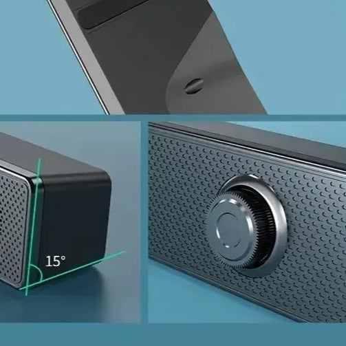 PC Soundbar Wired and Wireless Bluetooth Speaker USB Powered Soundbar for TV Pc Laptop Gaming Home Theater Surround Audio System - Checkouts UK