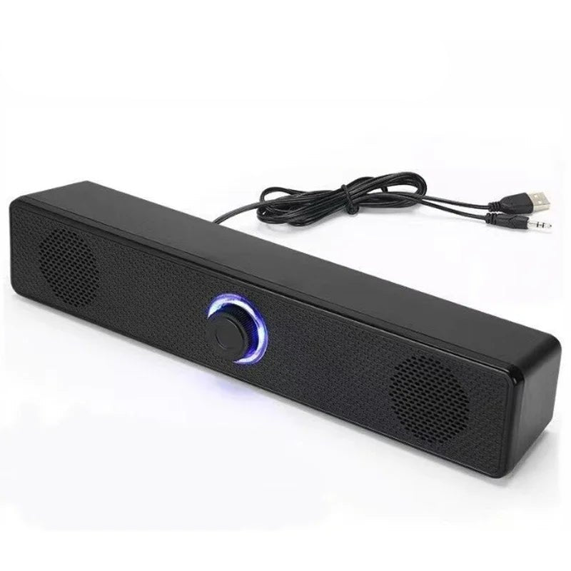 PC Soundbar Wired and Wireless Bluetooth Speaker USB Powered Soundbar for TV Pc Laptop Gaming Home Theater Surround Audio System - Checkouts UK