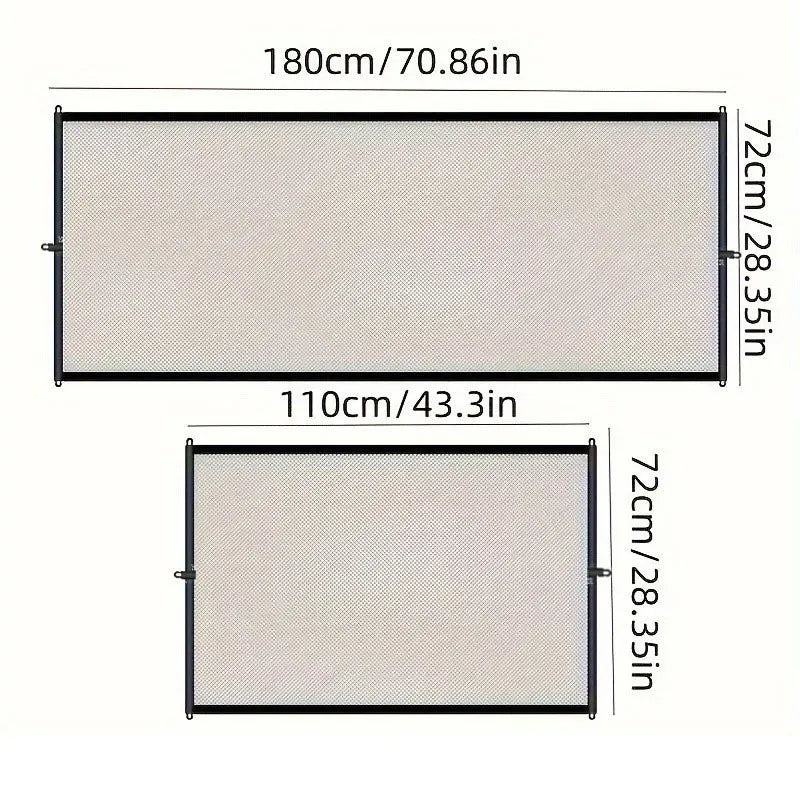 Pet Dog Barrier Fences with Hook Pet Isolated Network New Folding Breathable Mesh Stairs Gate Dog Safety Fence Pet Products - Checkouts UK