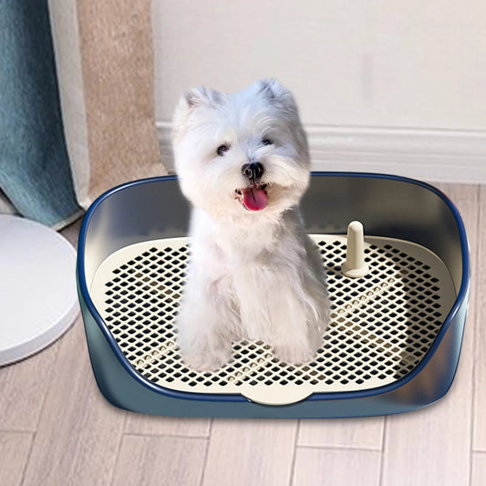 Pet Dog Toilet for Cat Portable Indoor Outdoor with Protection Wall Training Pad Holder Lavatory Basin Litter Box Trainer Corne - Furbury