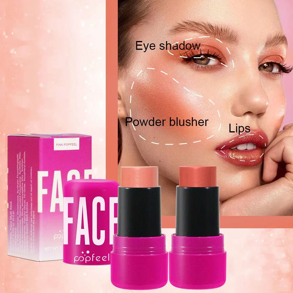 POPFEEL All In One Makeup Kit Eyeshadow Powder Lipgloss Lipoil,Valentine's Day Gift for Girls Women - Checkouts UK