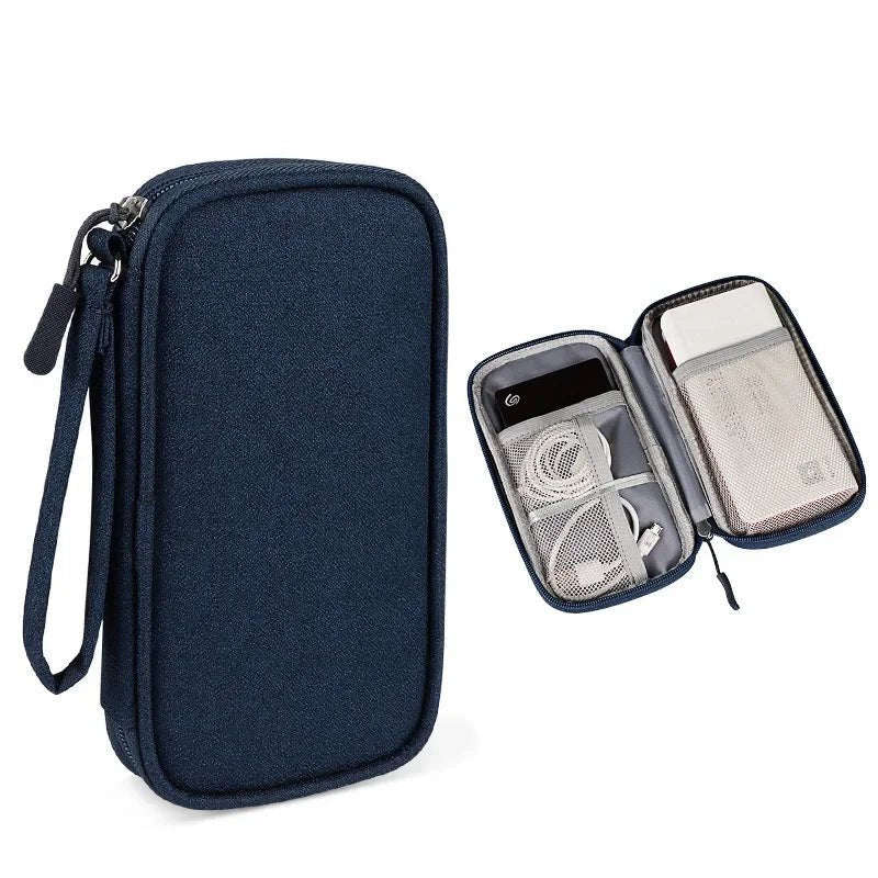 Portable Cable Organizer Waterproof Storage Bag for Power Bank Digital Cable Case Earphone Oxford Cloth Earphone Holder Case - Checkouts UK