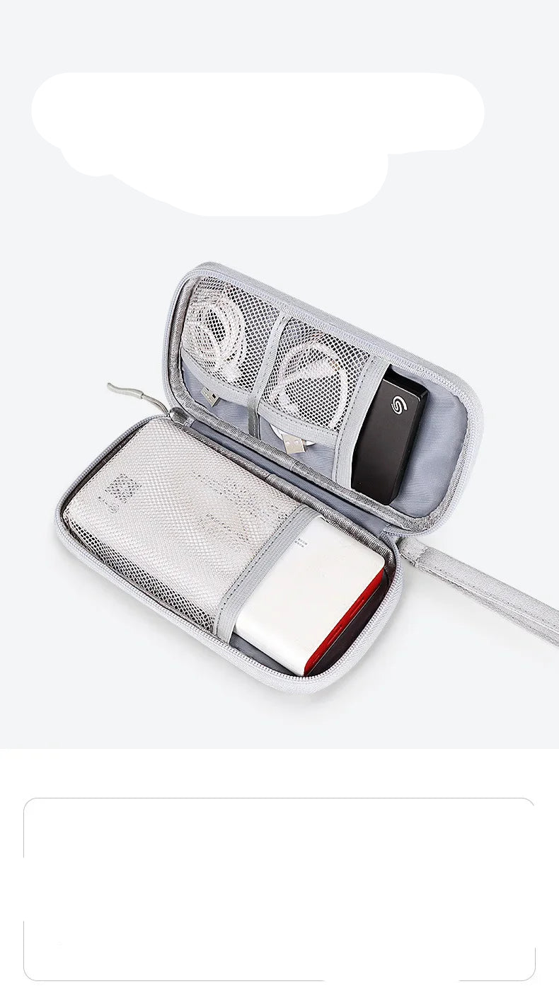 Portable Cable Organizer Waterproof Storage Bag for Power Bank Digital Cable Case Earphone Oxford Cloth Earphone Holder Case - Checkouts UK