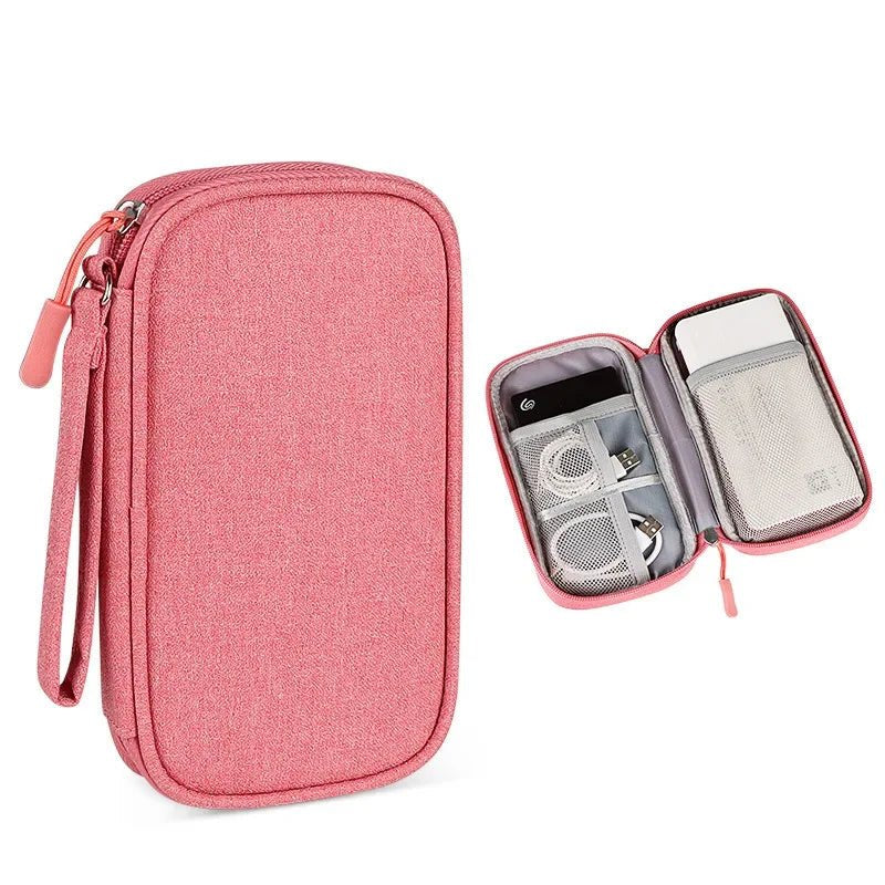 Portable Cable Organizer Waterproof Storage Bag for Power Bank Digital Cable Case Earphone Oxford Cloth Earphone Holder Case - Checkouts UK