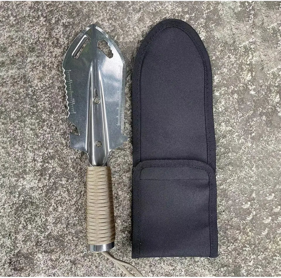 Portable Camping Hiking Traveling Pinic Shovel Multifunctional Ordnance Shovel Survival Outdoor Equipment Garden Tool Shovel - Checkouts UK