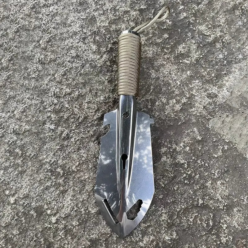 Portable Camping Hiking Traveling Pinic Shovel Multifunctional Ordnance Shovel Survival Outdoor Equipment Garden Tool Shovel - Checkouts UK
