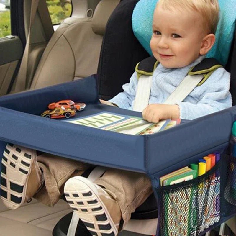 Portable Car Seat Baby Tray Stroller Kids Toy Food Water Holder Desk Waterproof Children Table For Car New Child Table Stor - Checkouts UK