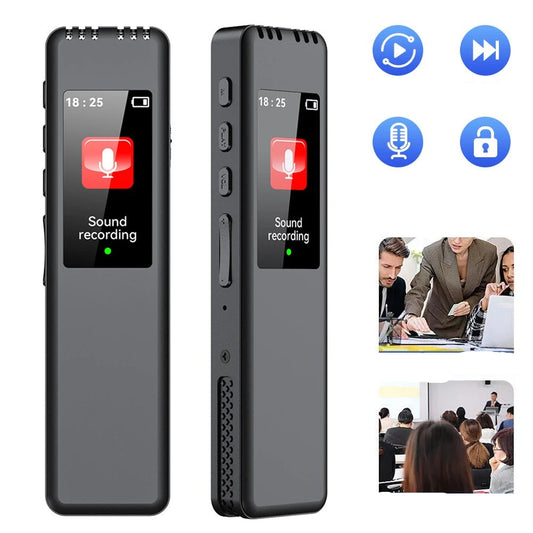 Portable Digital Voice Recorder Pen Max Support 128G SD Card MP3 Player Audio Recorder With 512Kbps Recording Work Interviews - Checkouts UK
