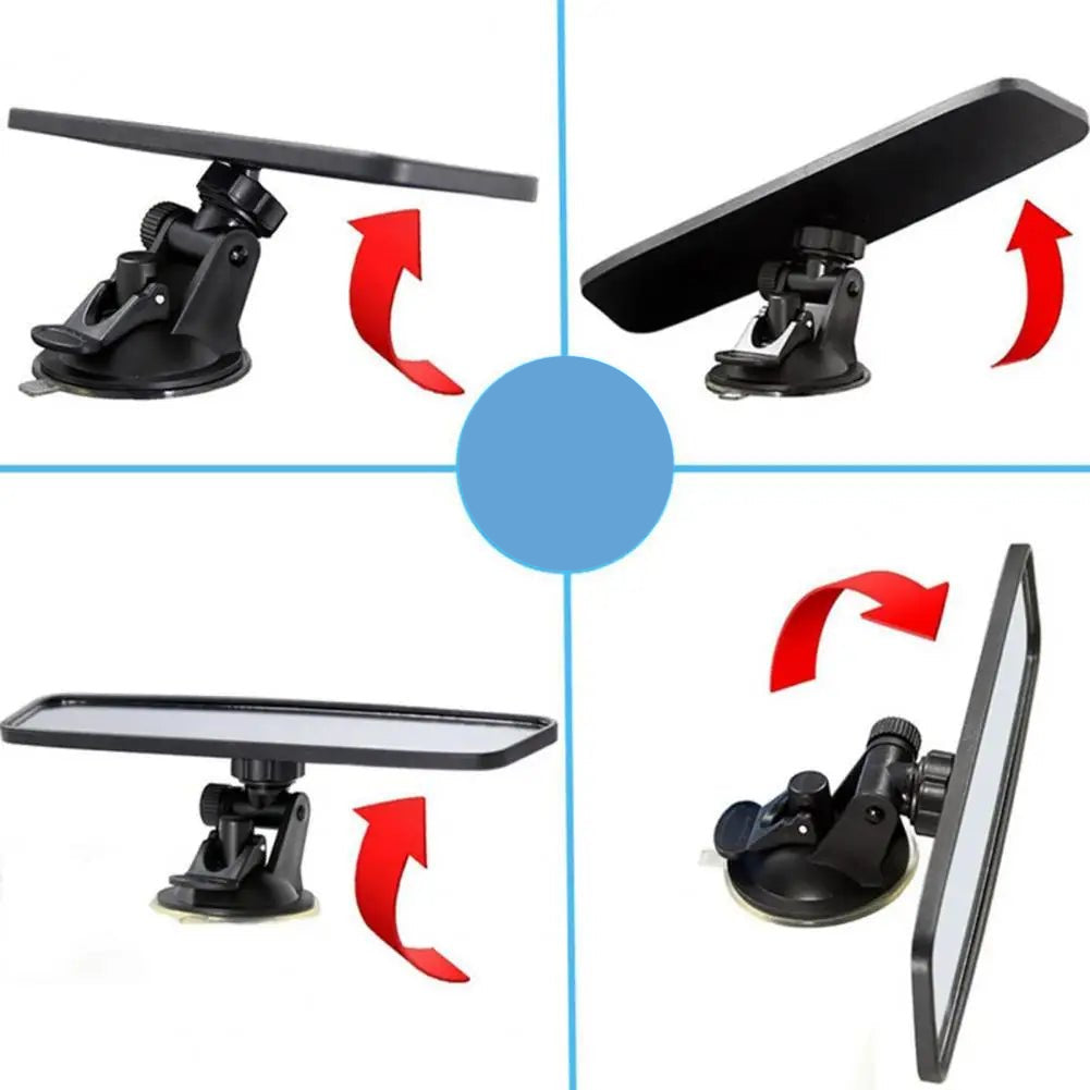 Rear View Mirror Strong Suction High Clarity Universal Learner Driving Instructor Suction Cup Rearview Mirror For Outdoor - Checkouts UK