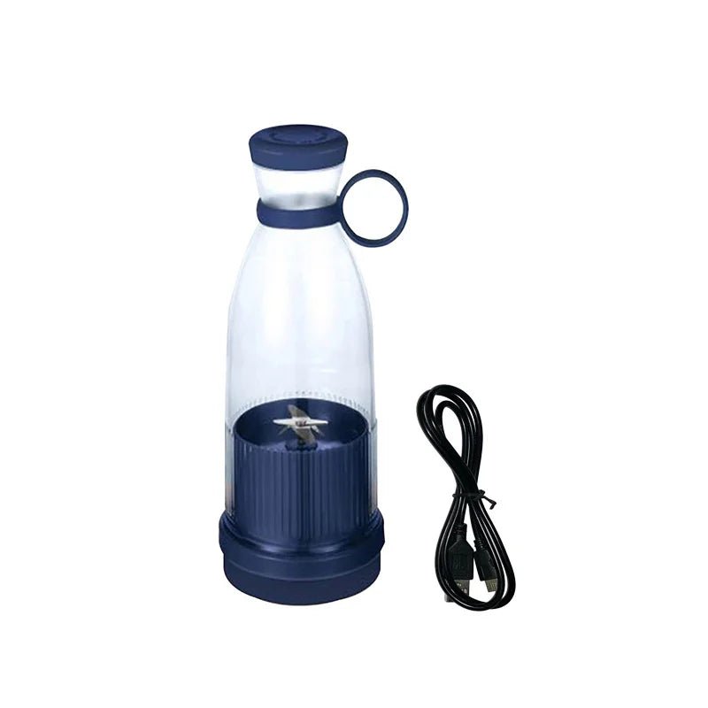 Rechargeable Mixers Fresh Fruit Juicers Blue/Pink Usb Portable Juice Bottle Mini Fast Electric Blender Smoothie Ice Maker - Checkouts UK