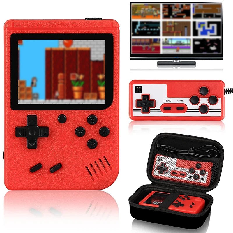 Retro Portable Mini Video Game Console Built - in 400 Games 3.0 Inch LCD Screen Kids Gift 8 - Bit Handheld Game Player AV Output - Checkouts USA