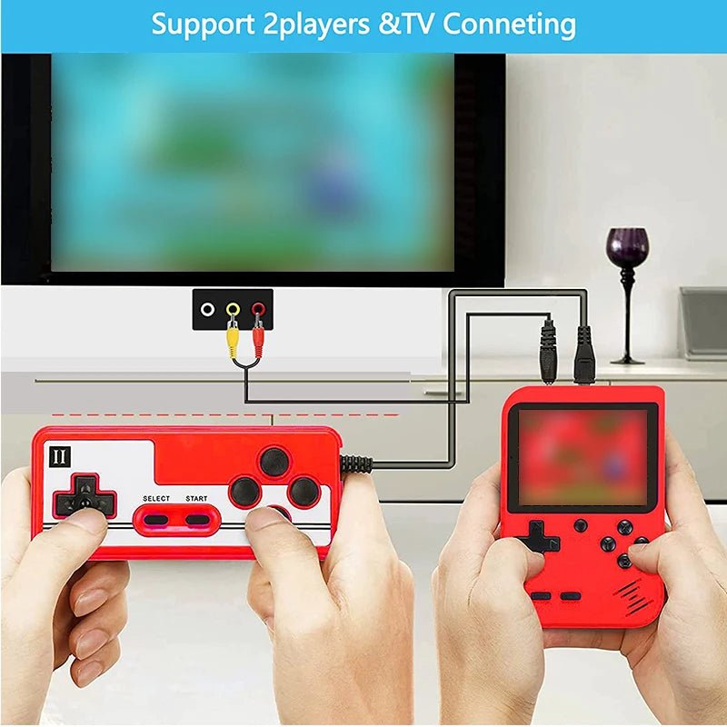 Retro Portable Mini Video Game Console Built - in 400 Games 3.0 Inch LCD Screen Kids Gift 8 - Bit Handheld Game Player AV Output - Checkouts USA