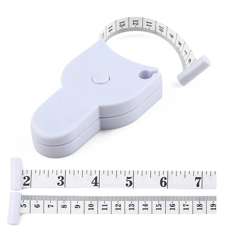 Self - tightening Body Measuring Tape Ruler 150cm/60 Inch Sewing Tailor Dressmaking Measure Ruler Meter Film for Waist Chest Legs - Checkouts UK