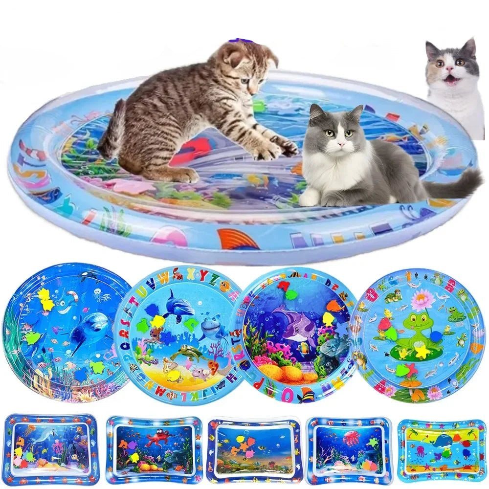 Sensory Water Mat Thickened Sensor Play Water Sensor Cat Mat Pet Supplies Cleaning Cooling Mat Summer Cat Pets Accessories - Furbury