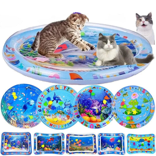 Sensory Water Mat Thickened Sensor Play Water Sensor Cat Mat Pet Supplies Cleaning Cooling Mat Summer Cat Pets Accessories - Furbury
