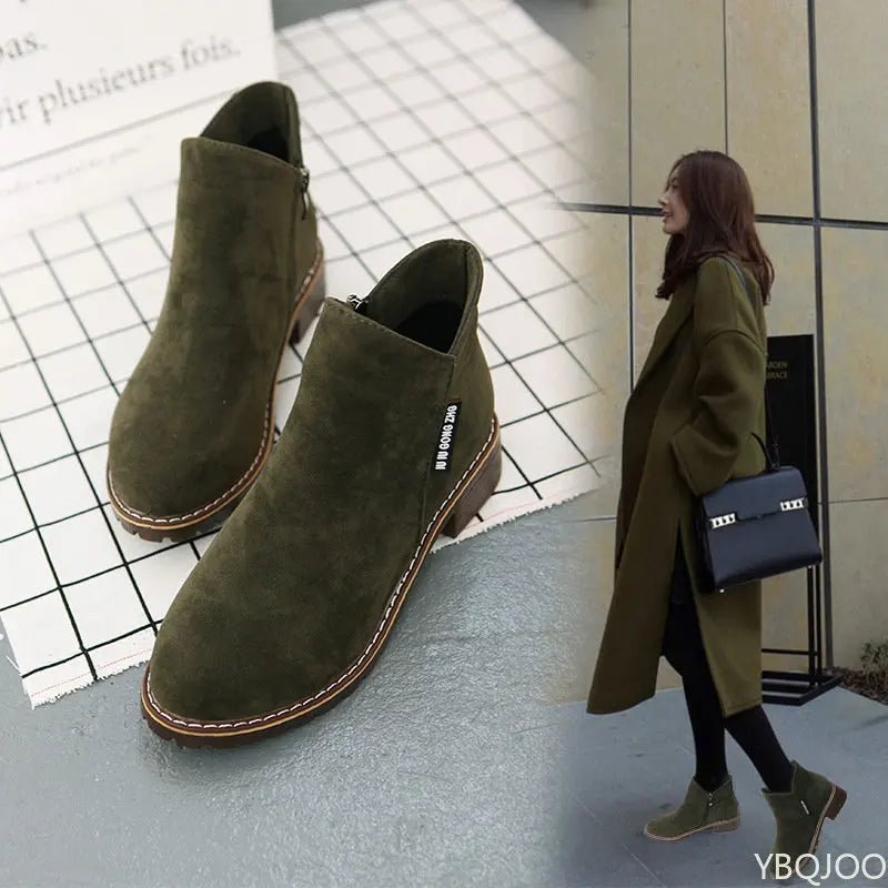 Shoes Women Fashion Thick Sole Ankle Boots Comfortable Plus Size Snow Boots for Women Female Platform Boots Botas De Mujer 2023 - Checkouts UK