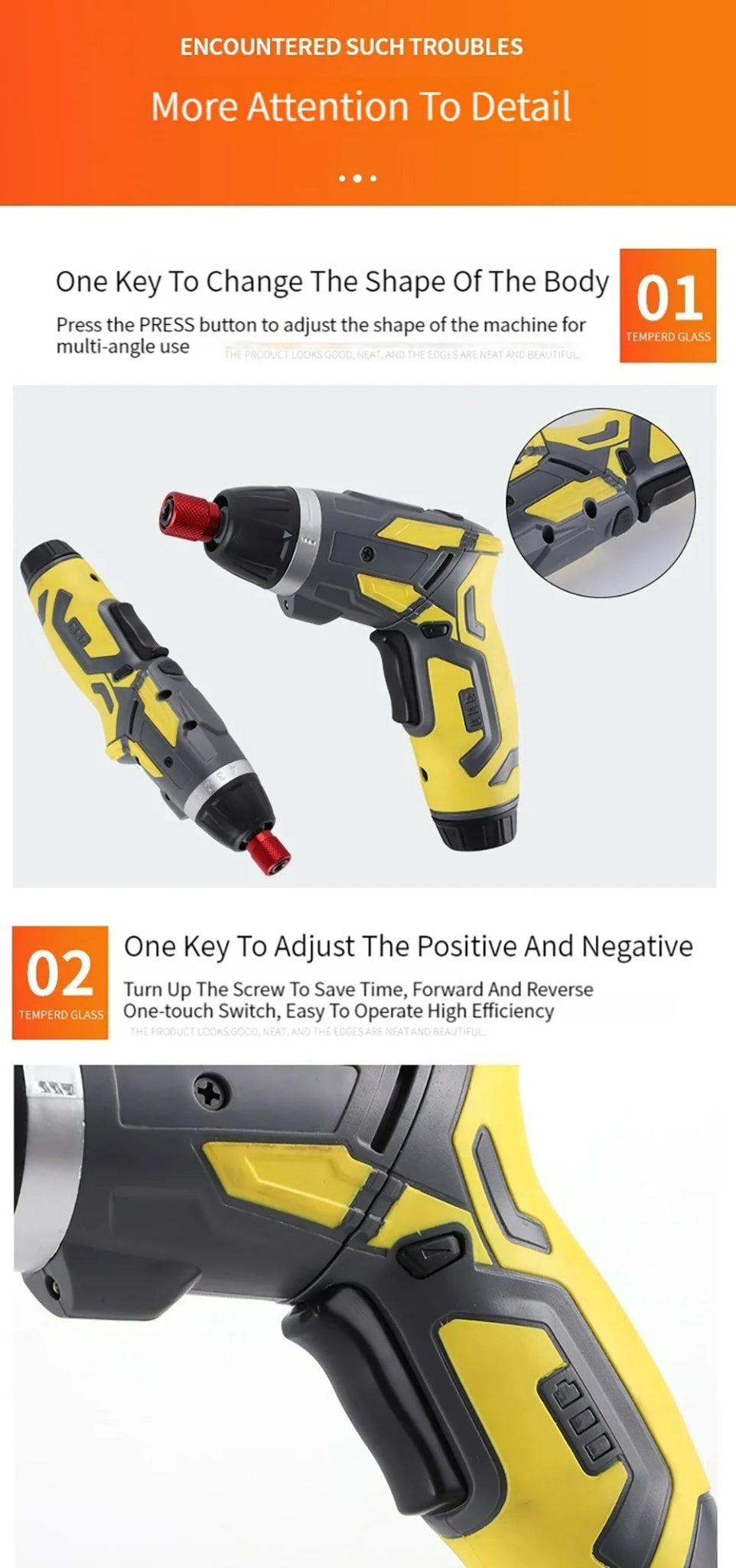 Small And Powerful Battery Screwdriver Rechargeable 4.2V 6Nm 1300mAh 250rpm Screwdrivers Electric Screw Driver Screwdriver Set - Checkouts USA