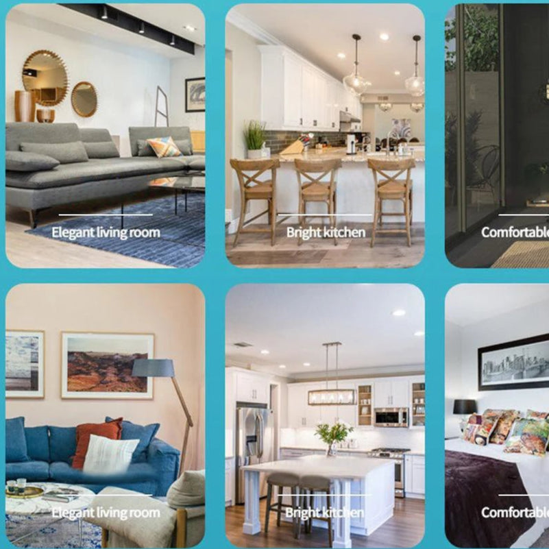 Smart 3 - in - 1 Ceiling Fan with Remote Control Lighting Lamp E27 Converter Base 85 - 265V Lighting Base for Bedroom and Living Room - Checkouts UK