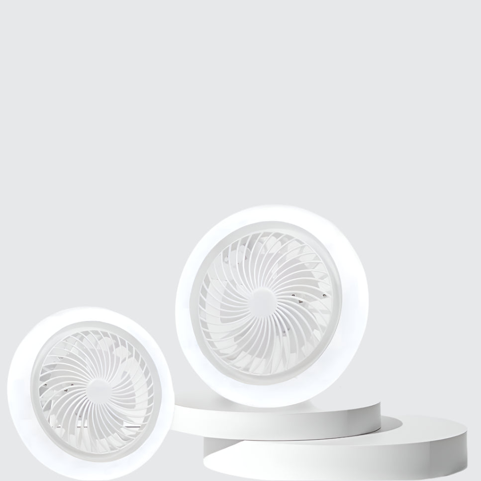 Smart 3 - in - 1 Ceiling Fan with Remote Control Lighting Lamp E27 Converter Base 85 - 265V Lighting Base for Bedroom and Living Room - Checkouts UK