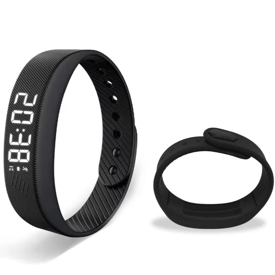 Smart Bracelet LED Digital Waterproof Smart Clock Smartband With running pedometer Monitor Smart Band Vibration Alarm Reminder - Checkouts UK