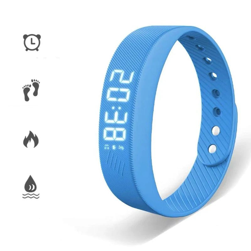 Smart Bracelet LED Digital Waterproof Smart Clock Smartband With running pedometer Monitor Smart Band Vibration Alarm Reminder - Checkouts UK