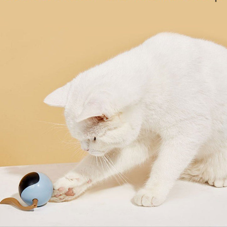 Smart Cat Toy USB Rechargeable Kitten Automatic Ball Toys Electric Jumping Ball Self Rotating Toys For Cat Kitten Dog Puppy Kids - Checkouts UK