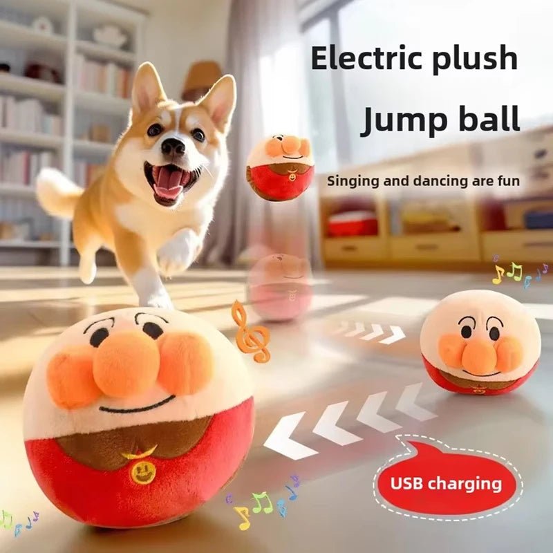 Smart Sound Dog Toys New Interactive Puzzle Electric Plush Jumping Ball USB Rechargeable Dog Training Toy Pet Bouncing Balls - Furbury