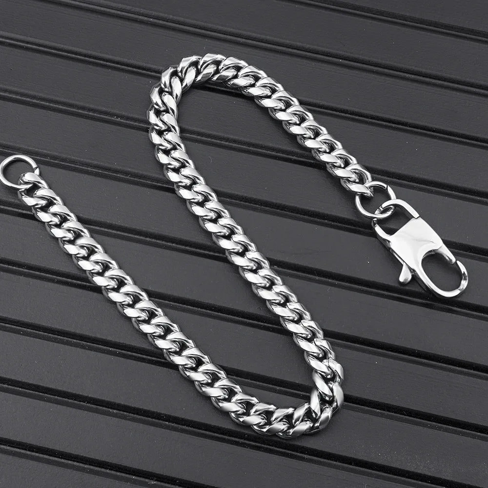 Stainless Steel Cuban Link Chain Necklace For Men Jewelry Male Accessories 8MM - 14MM Thick - Checkouts USA
