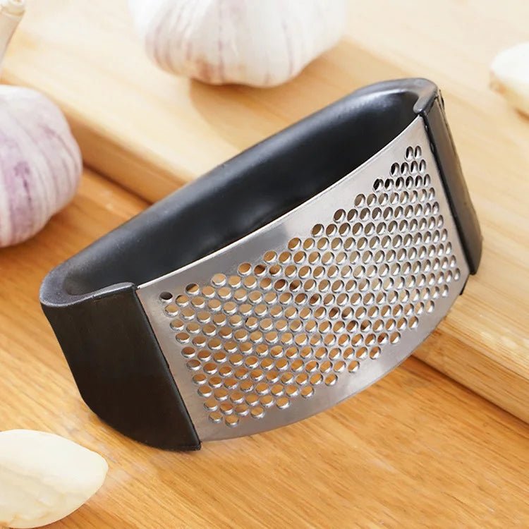Stainless Steel Garlic Press Crusher Manual Garlic Mincer Chopping Garlic Tool Fruit Vegetable Tools Kitchen Accessories Gadget - Checkouts UK