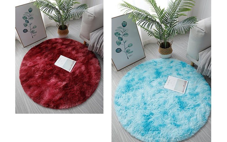 Super Soft Plush Round Rug Mat Fluffy White Carpets For Living Room Home Decor Bedroom Kid Room Decoration Salon Thick Pile Rug - Checkouts UK
